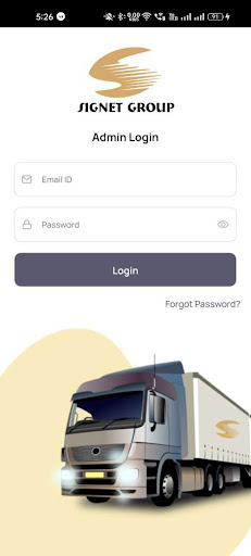 Android application Signet Logistics Admin screenshort