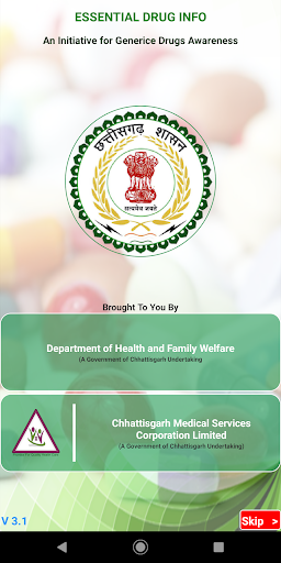 Android application CGMSC DRUG INFO screenshort