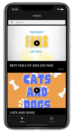 Android application Pure Fails screenshort