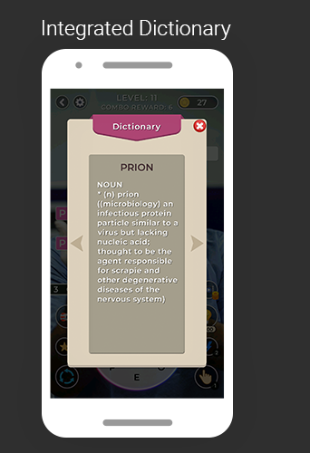 Medical Word Puzzle Game Screen 3