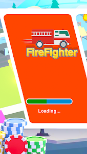 Fire truck and firefighter-YZ