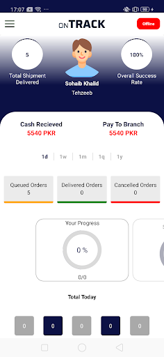 onTrack Driver Screen 2