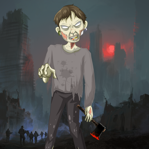 Running zombie Attack Games logo