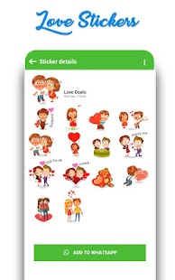 WAStickerApps: Romantic Love Stickers for whatsapp Screenshot