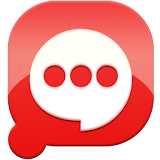 Easy SMS solid Red theme icon