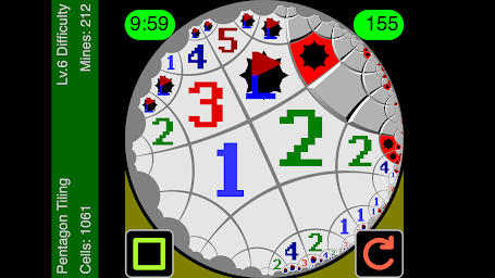 Warped Mines: Minesweeper Game