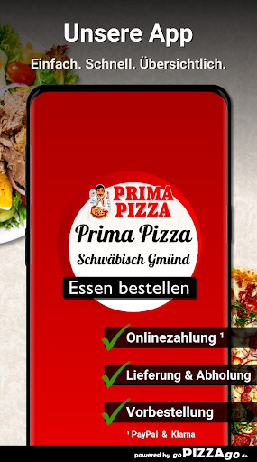 Android application Prima Pizza Schwäbisch Gmünd screenshort