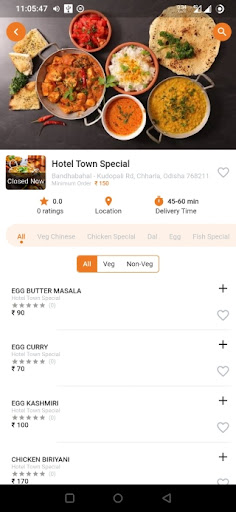 My Food Mantra - Food Delivery Screen 3