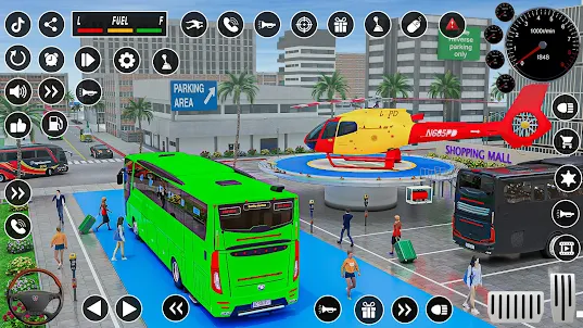 City Passenger Coach Bus Drive