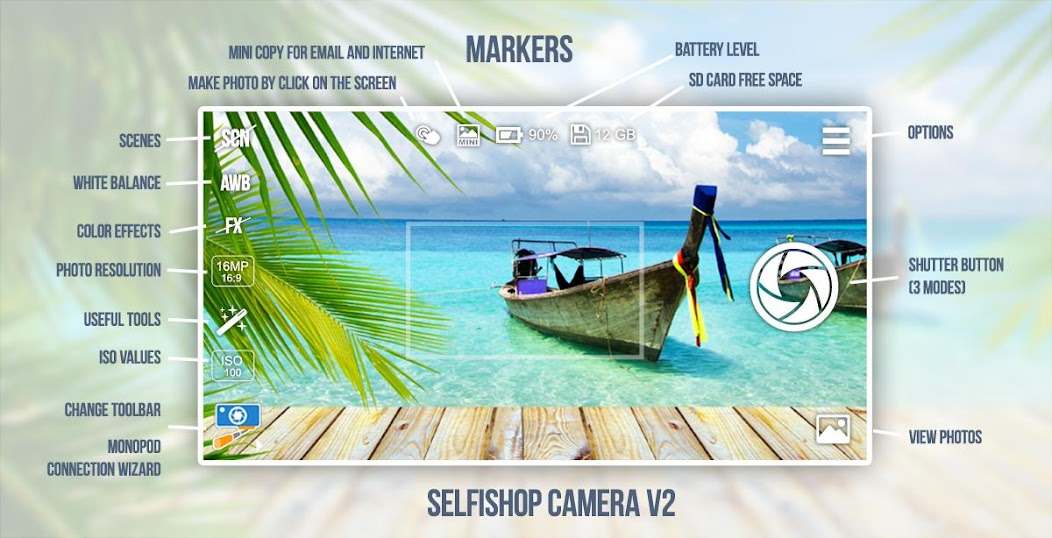 SelfiShop Camera banner
