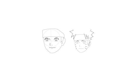 COMO DESENHAR O ROSTO DO NARUTO FÁCIL /// HOW TO DRAW NARUTO FACE (EASY) 