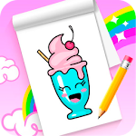 How to draw cute food Apk