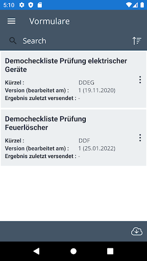 Android application Vormula screenshort