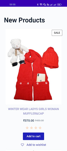 Android application Woolen Outfit Store screenshort
