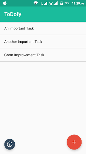 Android application ToDofy screenshort