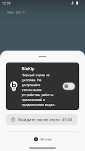 BleKip - черный экран