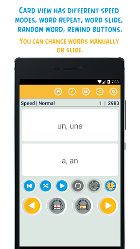 Learn Spanish Vocabulary Words Screen 2