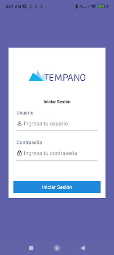 Android application Tempano: App vendedores screenshort