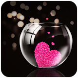 Pink Love Heart Theme icon
