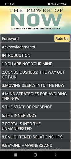 Android application The Power of Now screenshort