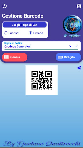Generatore Barcode / Qrcode Screen 2