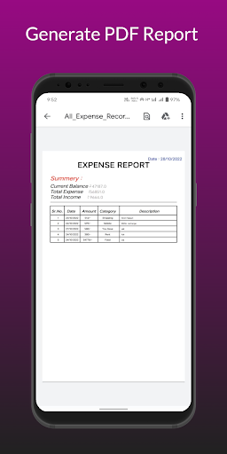 Android application Hisaab Kitaab screenshort