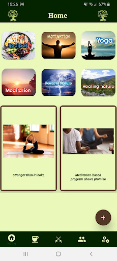 Green Oak Tree for Your Health Screen 2
