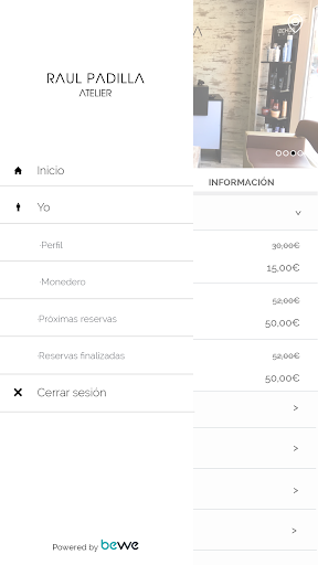 Android application Raul Padilla Atelier screenshort