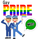 Gay pride stickers - icons for WhatsApp