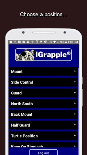 Android application iGrapple screenshort