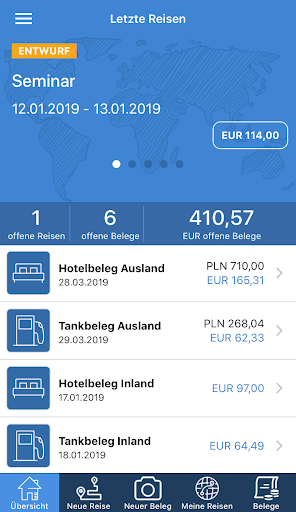 Android application Xpense2Cash screenshort