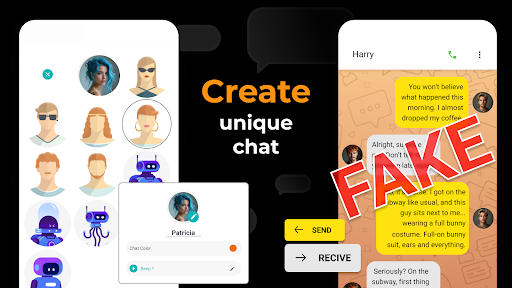 Screenshot of Fake Chat Text Message Creator
