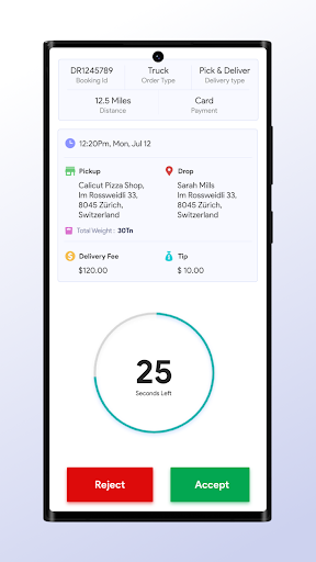 Android application All Pro Runner TMS screenshort