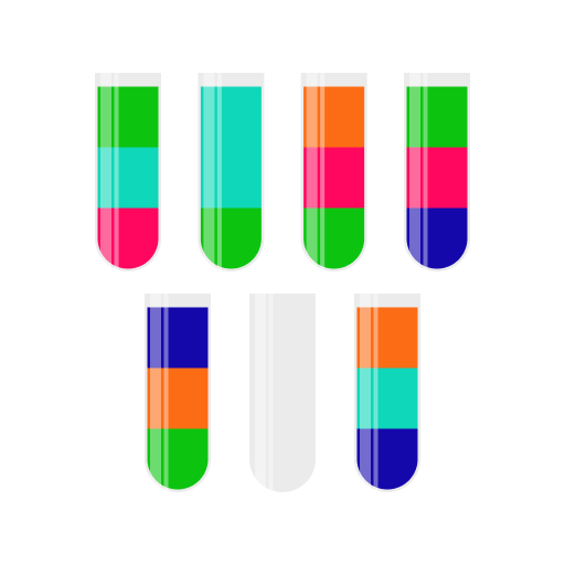 Water Flasks Sort Puzzle Game logo