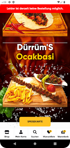 Android application Dürrüms Ocakbasi Flaurling screenshort
