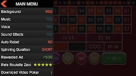 screenshot of Roulette Zero