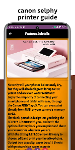 canon selphy printer guide