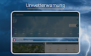 screenshot of RegenRadar mit Unwetterwarnung