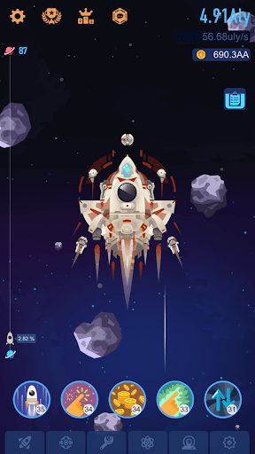 Space Colonizers Idle Clicker incrementeel