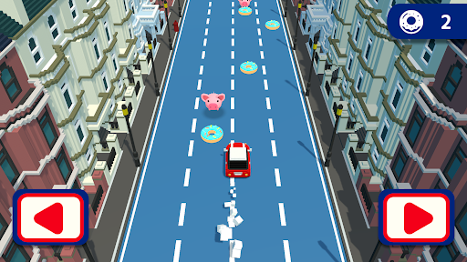 Android application CRAZY DONUTS - Run Action Game screenshort