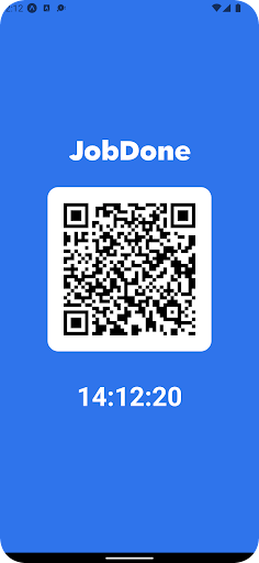 Android application JobDone LiveQR screenshort