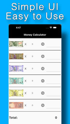 Cash Calculator - Cash Counter Screen 2