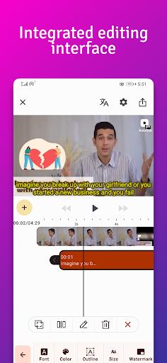 AutoSub: AI Subtitle Generator Screen 3