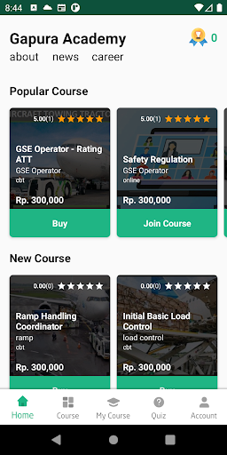 Android application Gapura Academy screenshort