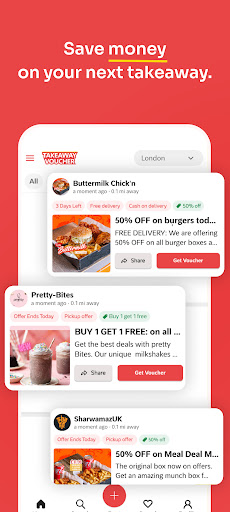 Android application Takeaway Voucher screenshort