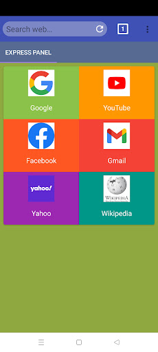 Android application National Browser screenshort