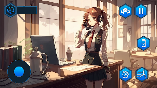 Anime Games: Office Girl Sim