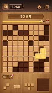 Bloque Sudoku Puzzle de madera