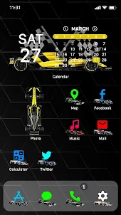 Wow Sports Car 2 - Icon Pack