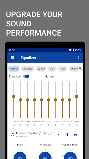 Screenshot 8 EQ+ Ecualizador - Bajo potente android